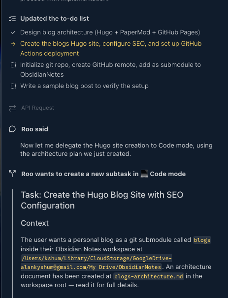 Orchestrator maintaining todo list to track subtask completion